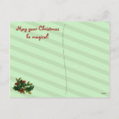 Retro Santa Christmas Postkarten (Rückseite)