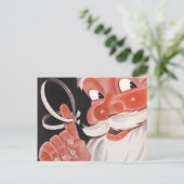 Retro Santa Christmas Postkarten (Stehend Vorderseite)