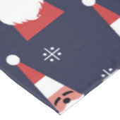 Retro Santa Christmas Red Pattern Tischdecke (Schrägansicht)
