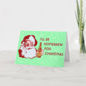 Retro Santa Claus Beer Homebrew Weihnachten (Vorderseite)