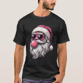Retro Santa Claus Bubble Gum Pajama Groovy Xmas Ch T-Shirt (Vorderseite)