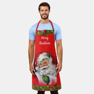 Retro Santa Claus Erwachsene oder Kinder Weihnacht Schürze