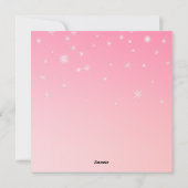 Retro Santa Claus frohe Weihnachten in Rosa (Rückseite)