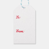 RETRO Santa Claus GIFT TAG Geschenkanhänger (Rückseite)