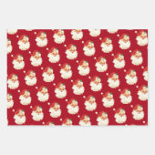 Retro Santa Claus Head Geschenkpapier Set (Vorderseite)