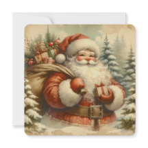 Retro Santa Claus Illustration