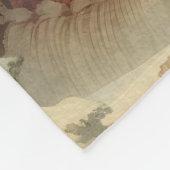 Retro Santa Claus Illustration Fleecedecke (Ecke)