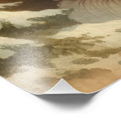 Retro Santa Claus Illustration Fotodruck (Ecke)