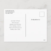 Retro Santa Claus in einem Red Hat Weihnachten (Rückseite)