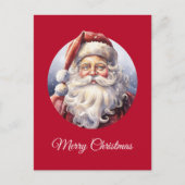 Retro Santa Claus in einem Red Hat Weihnachten (Vorderseite)