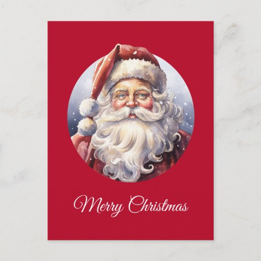 Retro Santa Claus in einem Red Hat Weihnachten (Vorderseite)