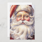 Retro Santa Claus in einem Red Hat Weihnachten (Vorne/Hinten)