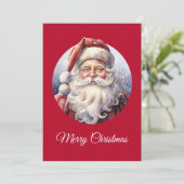Retro Santa Claus in einem Red Hat Weihnachten (Stehend Vorderseite)