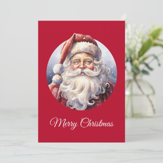 Retro Santa Claus in einem Red Hat Weihnachten (Stehend Vorderseite)