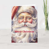 Retro Santa Claus in einem Red Hat Weihnachten (Vorderseite)