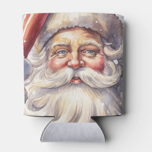 Retro Santa Claus in einem Red Hat Weihnachten Dosenkühler (Rückseite)