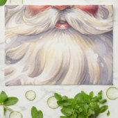 Retro Santa Claus in einem Red Hat Weihnachten Geschirrtuch (Gefaltet)