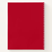 Retro Santa Claus in einem Red Hat Weihnachten Notizblock (Rückseite)