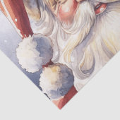 Retro Santa Claus in einem Red Hat Weihnachten Seidenpapier (Ausschnitt)