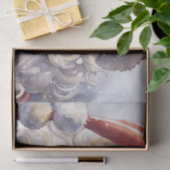 Retro Santa Claus in einem Red Hat Weihnachten Seidenpapier (Geschenk)