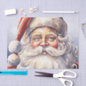 Retro Santa Claus in einem Red Hat Weihnachten Seidenpapier (Handwerk)