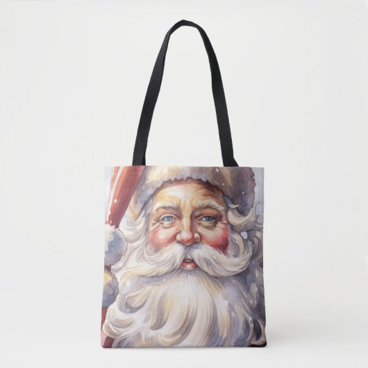 Retro Santa Claus in einem Red Hat Weihnachten Tasche (Vorderseite)