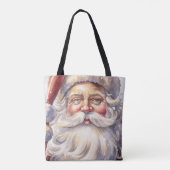 Retro Santa Claus in einem Red Hat Weihnachten Tasche (Rückseite)