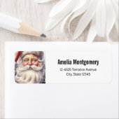 Retro Santa Claus in einer Red Hat-Weihnachtsadres (Insitu)