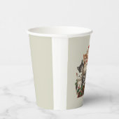 Retro Santa Claus & Kittens Christmas Winter 90s Pappbecher (Rechts)