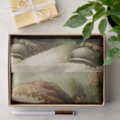 Retro Santa Claus mit Geschenken Dekoupage Seidenpapier (Geschenk)