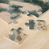 Retro Santa Claus mit Ornamenten Puzzle (Seite)