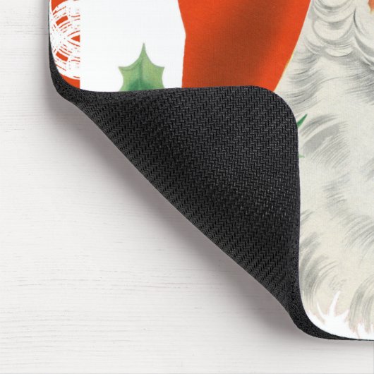 Retro Santa Claus Mousepad (Ecke)