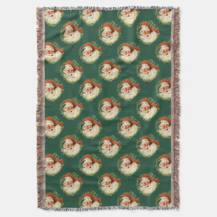 Retro Santa Claus Muster Decke