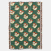 Retro Santa Claus Pattern Decke (Vorderseite Vertikal)