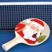 Retro Santa Claus Ping Pong Paddle Tischtennis Schläger