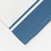 Retro Santa Claus Red White und Blue Christmas Fleecedecke (Ecke)