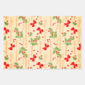 Retro Santa Claus, süße Weihnachten Geschenkpapier Set (Vorderseite 2)