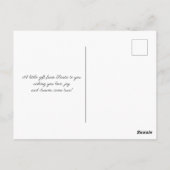 Retro Santa Claus Tochter Geschenk Postkarte (Rückseite)