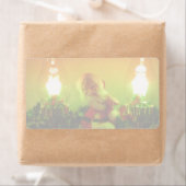 Retro Santa Claus und Blubble Lights Shipping Labe (Insitu)