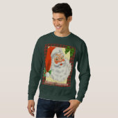 Retro Santa Claus Vintage Weihnachten Sweatshirt (Vorne ganz)