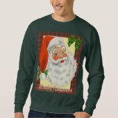 Retro Santa Claus Vintage Weihnachten Sweatshirt (Vorderseite)
