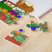 Retro Santa Claus Weihnachten für Kinder Puzzle (Seite)
