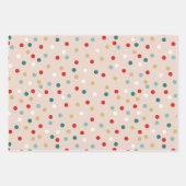 Retro Santa Claus Weihnachten Geschenkpapier Set (Vorderseite 2)