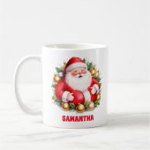 Retro Santa Claus Weihnachten Kinder Heiße Schokol Kaffeetasse (Links)