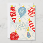 Retro Santa Claus Weihnachten Party Einladung (Rückseite)