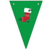 Retro Santa Claus Weihnachten Wimpelkette (Zweite Fahne)