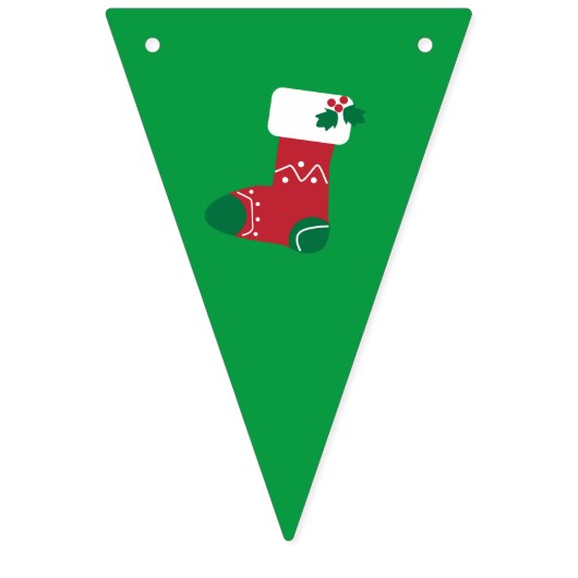 Retro Santa Claus Weihnachten Wimpelkette (Zweite Fahne)