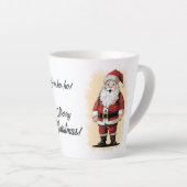 Retro Santa Cristmas Latte Tasse (Rechte Ecke)