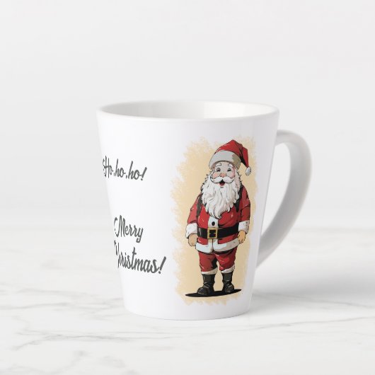Retro Santa Cristmas Latte Tasse (Rechte Ecke)