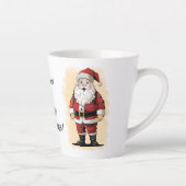 Retro Santa Cristmas Latte Tasse (Rechts)